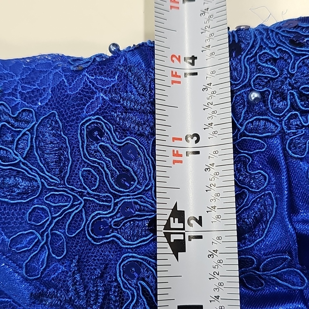 Bella Divine Corset Dress, Cobalt Blue, Size 10, Prom Dress / HOCO - Picture 7 of 14